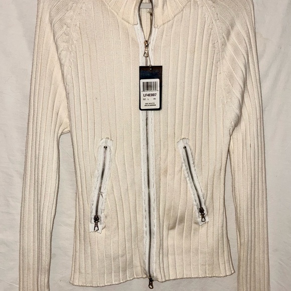 Parasuco Denim Cult Women’s Sweater Full Zip Long Sleeve Size Large NWT - Picture 4 of 11
